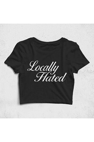 Built By Crazy يكره على الأرض Croptop تي شيرت