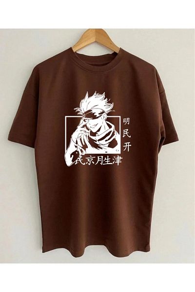 Evomind Μπλουζάκι Gojo Satoru Jujutsu Kaisen με στάμπα Unisex Oversize
