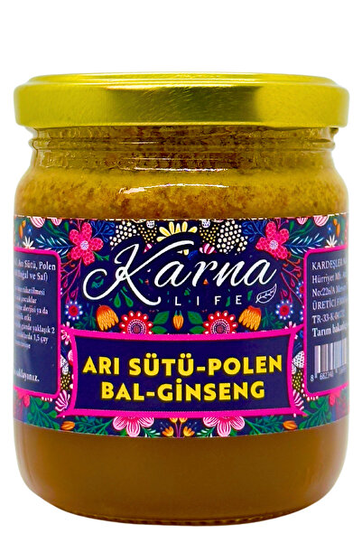 KARNA LİFE Doğal Arı Sütü + Polen + Bal + Ginseng 240gr