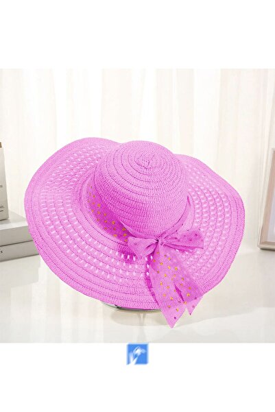 Kardelen Butik Denizli Ženska slamnata kapa za plažu - 56-58 cm