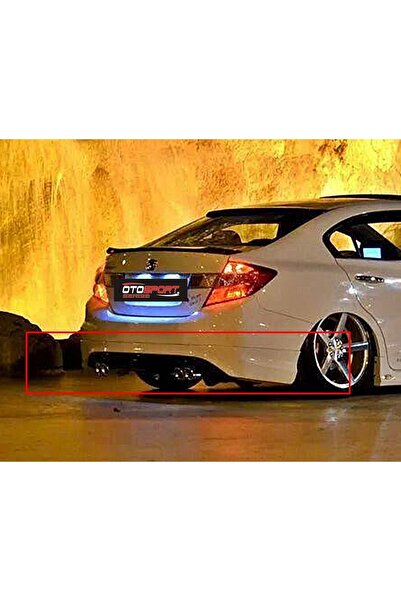 Genel Markalar Honda Civic Fb7 Arka Tampon Eki Fiberglass Boyasız