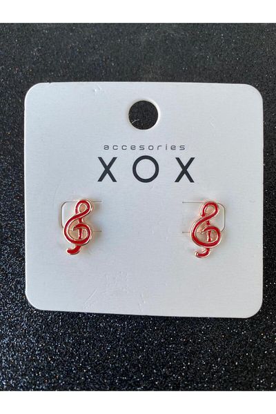 Atılgan Grp Minimal Design Gold Earrings - Left Key