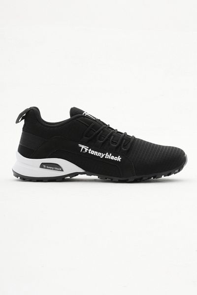 Tonny Black Bequemer Herren-Schnürsneaker mit Thermosohle in Schwarz und Weiß