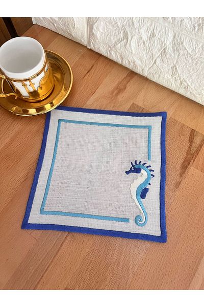Nakışkonsept Okteyl Napkin - Sea Ati Patterned, 1 Piece