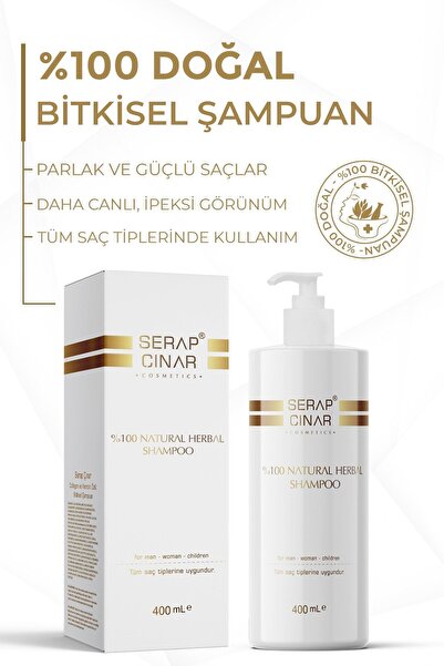 Serap Çınar Cosmetics Bitkisel Şampuan 500ml