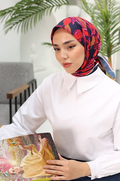 Silk Home Μαλακό βαμβακερό κασκόλ - Starlike Pattern