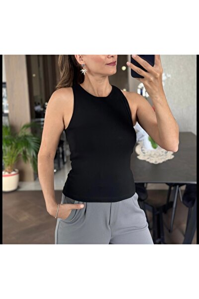 KAROL Halter yaka kolsuz body