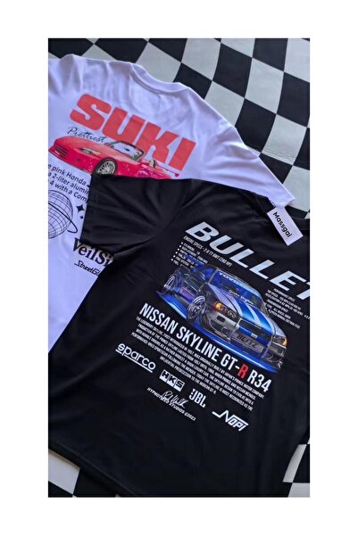 Massgai Unisex The Fast and the Furious Suki&Bullet majica sa leđnim printom ...