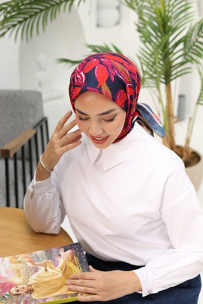 Silk Home Μαλακό βαμβακερό κασκόλ - Starlike Pattern