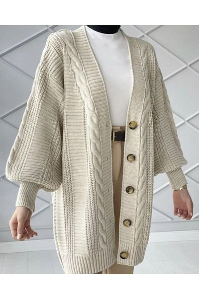 MODA MHE FASHION MH НОВ СЕЗОН Дамска зимна прическа Жилетка Къса плетива STONE