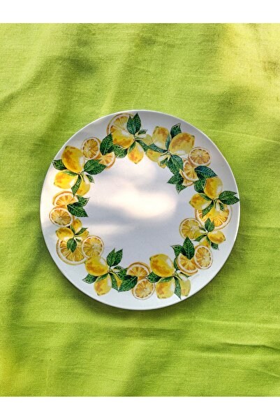 unique florya Limonlu Duvar Tabağı Dekoratif Bahçe Balkon Mutfak Salon Duvar ...