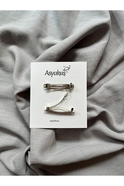 asyakuş مشبك تلقائي بفيونكة منقطة باللونين الأحمر والأبيض للنساء