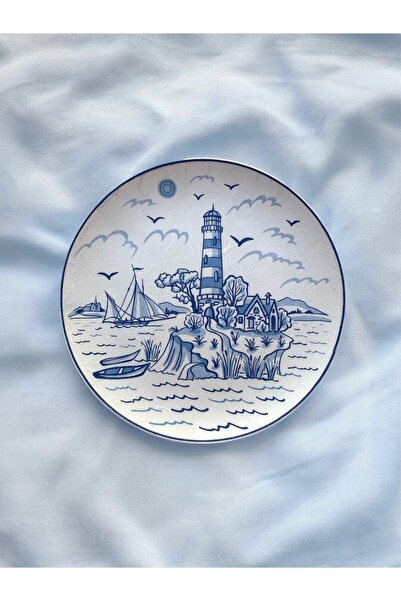 unique florya Διακοσμητικό πιάτο τοίχου με σχέδιο Φάρος, Διακοσμητικό Στολίδι...