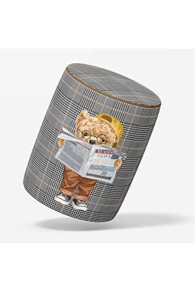 Adawall Gazeteci Teddy Puf (kumaşı Süettir. Uluslararası Solmama Sertifikasına Sahiptir.)
