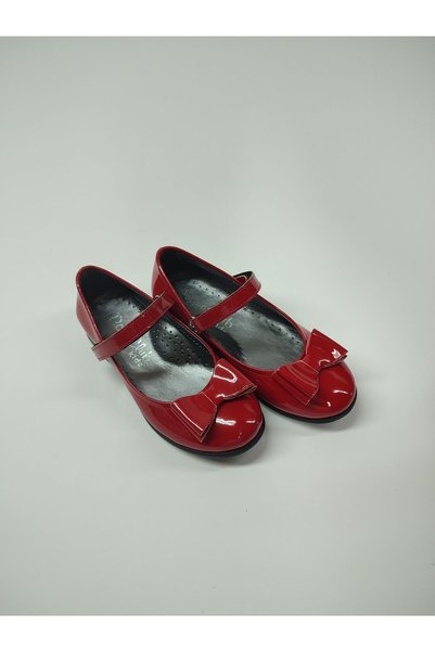 Rose Club Kids Girl's Baby Red Patent Leather Orthopedic Ballerina Shoes