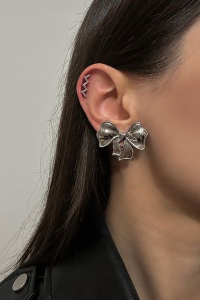 Okko Store Stone-Free Bow Earrings