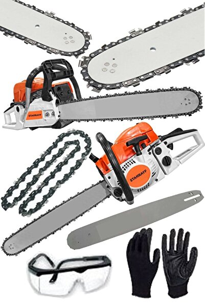 stanrayf Alman 9,8 Hp Ms950 Motorlu Testere Titanium Karter 50 Cm Pala Benzin...