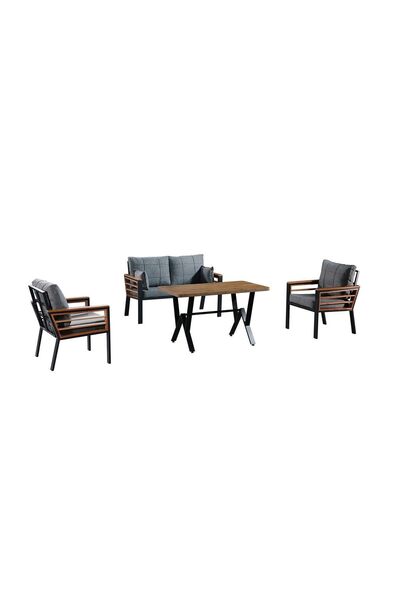 mobilyabazari Papatya Bahçe Mobilyası (SALON, BALKON,CAFE , OFİS) 2 1 1 Ve Masa