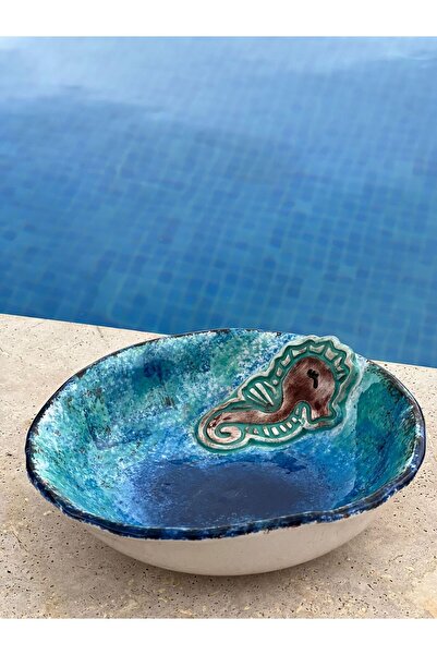 MeGgDecor El Yapımı Özel Tasarım Deniz Atı  Kase