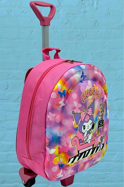 Tezzgelsin Eva Color Printed Rickshaw Pattern Σχολική τσάντα και σακίδιο πλάτης με ρόδες για κορίτσια