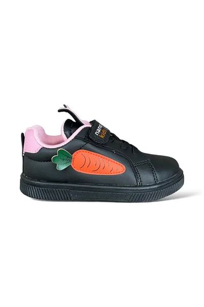 Ayakkabı Ülkesi Pantofi Sport pentru Copii Iepure Ortopedic - Snur Cauciuc Velcro, Negru