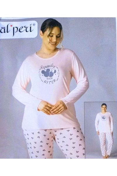 Alperi Long Sleeve Summer Plus Size Pajama Set