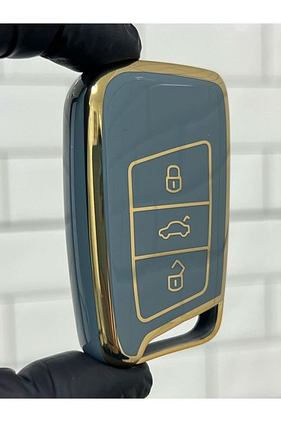 BARKAS ELEKTRONİK Skoda Superb Kodiaq Smart Nano Key Case Gray