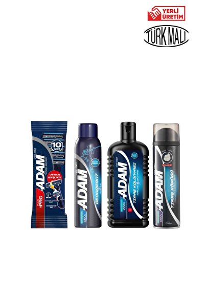 Adam ERKEK BAKIM SETİ ( TRAŞ BIÇAĞI+TRAŞ KOLONYASI+TRAŞ KÖPÜĞÜ +DEODORANT )