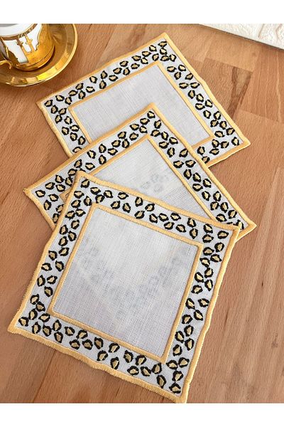 Nakışkonsept Leopard Patterned Cocktail Napkin
