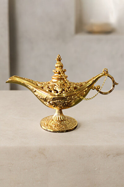 Binbir Trend Sihirli Lamba Alaattin Bakır Buhardanlık- Tütsülük - Büyük Boy-A...