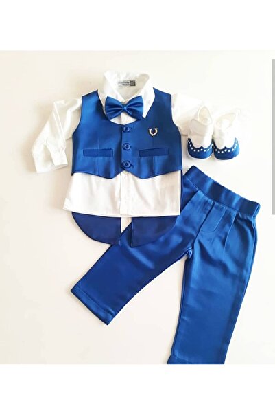 Pugi Baby Baby Boy Vest Mevlüt Set