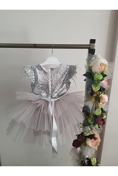 Kidstore Kız Çocuk Eteği Kat Kat Elbise