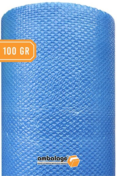 Ambalage Balonlu Naylon 150cm X 10 Metre Kalın Havalı Naylon Mavi Üç Katlı Ba...