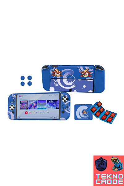 TNS-1192 Switch OLED Stand Case Analog Riser Protective Card Box 3in1 KİT