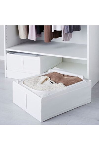 IKEA صندوق تخزين أبيض - 44x55x19 سم