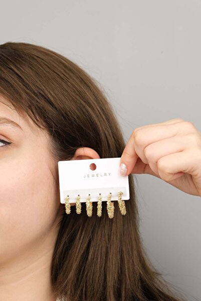 Jack Ferrero Kadın Prinç Renk Atmaz Garantili Küpe