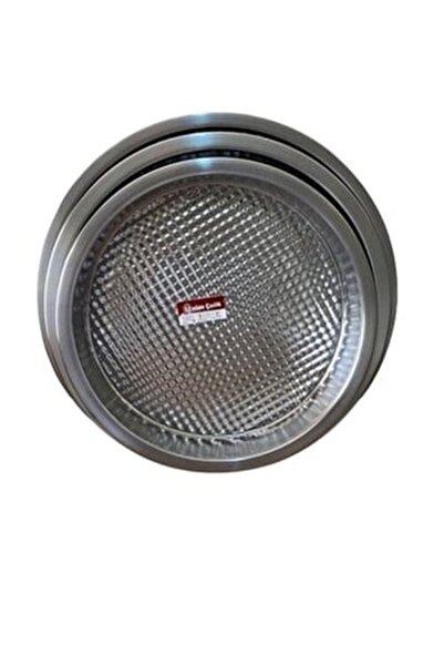 mobilreyon - Çiğ Köfte Tepsisi 3 Lü Set - 3 Adet Paslanmaz Krom Çelik Çiğ Köf...