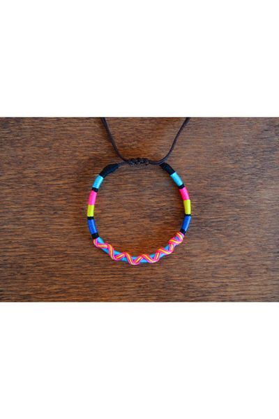 Bidüğüm Unisex Ethnic Breeze Boho Bracelet - Handmade, Adjustable Size, Lasting Colors