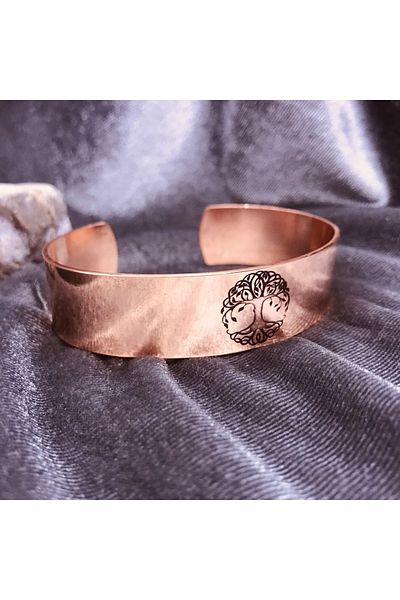 ajda's Unisex Copper Tree of Life Copper Bracelet