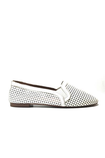 Beety Model B.101 - Pantofi de balet de damă din piele naturală moale albă