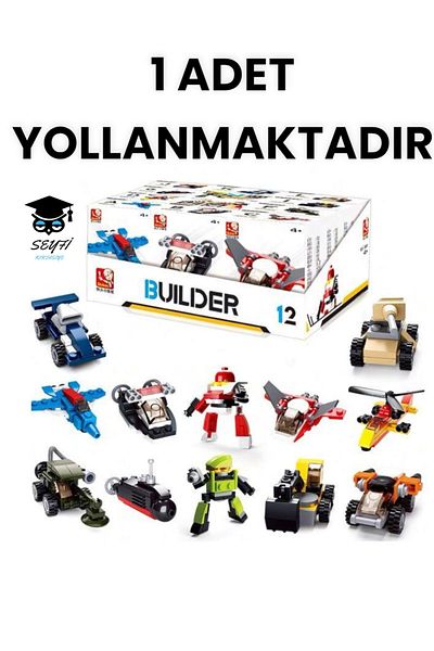 Sluban Puzzle Builder Toy - 1 Piece Vehicle and Airplane Models