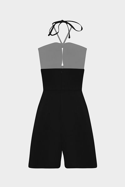 Açelya Okcu Strapless Premium Women's Shorts Jumpsuit - Bow Detail