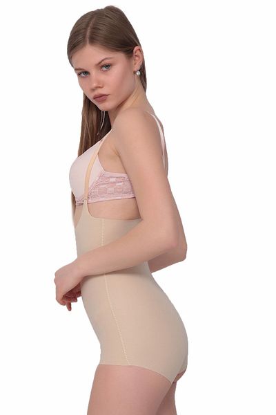 EPATAGE Corset pentru damă, cu tăietură cu laser, 2 mărimi, cu bretele reglabile, sub bust, cu corp fantomă