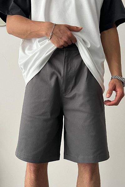Flaw Wear قماش جبردين أنثراسايت - شورت أساسي