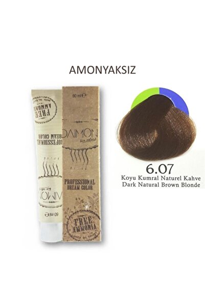 DAIMON Fa Amonyaksız Saç Boyası 6.07 Koyu Kumral Naturel Kahve