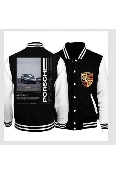 Edizen Porsche 911 GT3 2024 Oversize Premium Μπουφάν College 100% βαμβάκι