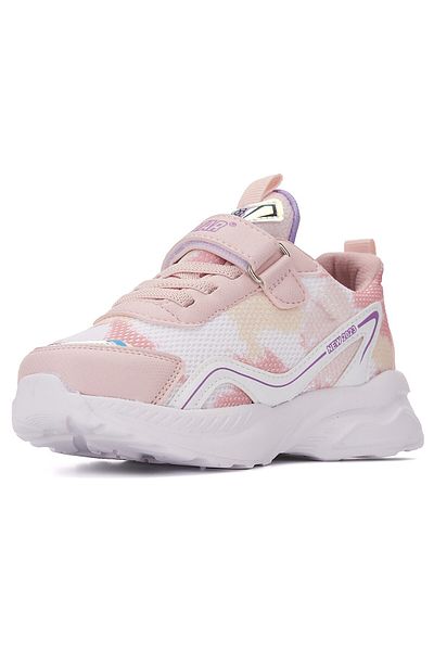 İmerShoes Pantofi roz unisex pentru copii - Pantofi sport cu talpă anti-alunecare ușoare cu șireturi și velcro 1907