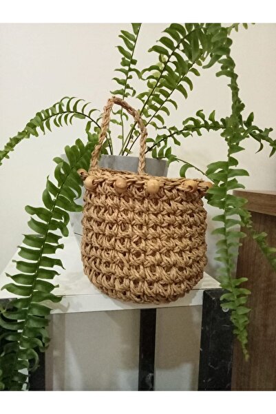 Süs Dükkanı Tasarım boncuklu saksı modeli