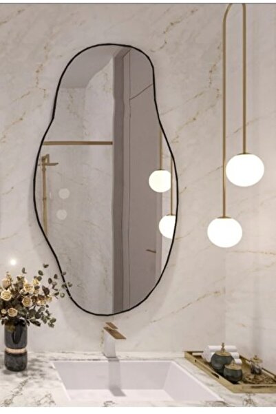 ant home Asimetrik 90X50 Konsol, Dresuar, Tuvalet Aynası 1.kalite Şişecam Ayna