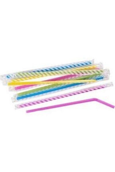 Pipetsan Hygienic Colored Bellows Gelatin Frozen Straws 2 Pack 200 Pieces